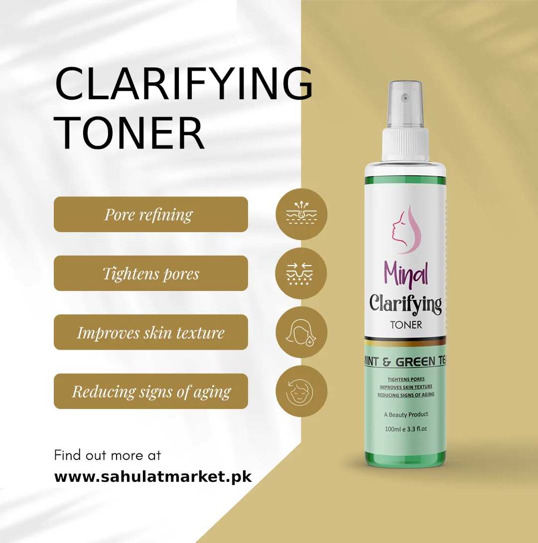 Toner-Clarifying ( Mint & Green Tea) Bottle With Benefits Details 